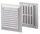 Grilë ajrimi e rregullueshme ABS, 140x140 mm, e bardhë