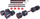 Set dambellash dhe shufre Pure2Improve Hybrid, 40kg, i zi