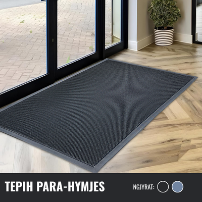 Tepih parahyrjes Nagavci Home Welcome, antirrëshqitës, 150x80 cm, i zi