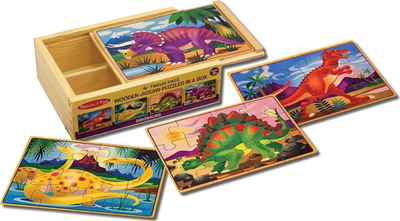 Set puzzle Melissa & Doug, 4 copë