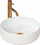 Lavaman banjoje Rea Sami White, rrumbullak, 36 cm, i bardhë