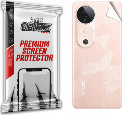 Folje mbrojtëse Shpinë Grizz SatinSkin për Vivo S19, përfundim sateni, transparente