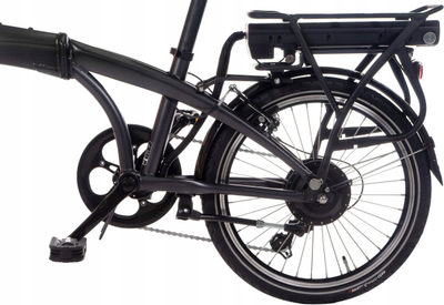Biçikletë elektrike palosëse Snapp City-E Graphite, motor 250W, rrota 20\", gri grafit