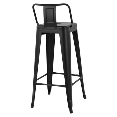 Tabure bar Melita HM8643.22, metal, 43x43x95cm, i zi matte
