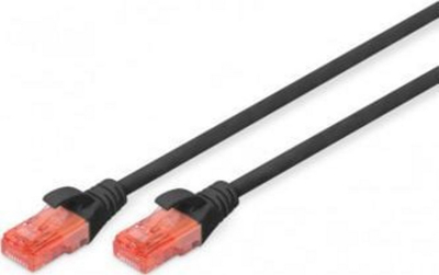 Kabllo rrjeti Digitus DK-1617-0025, CAT6 U/UTP, 0.25m, e zezë