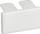 Kapak releje Lovato HR 250V, për DIN rail, plastik, i bardhë