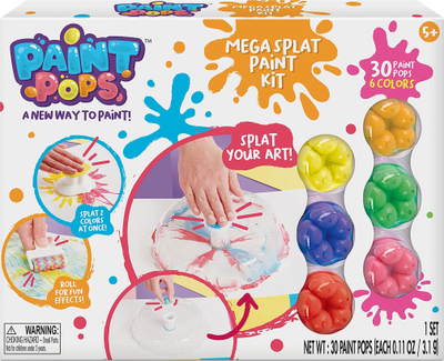 Set kreativ Paint Pops Pop N Splat Gallery Kit, mjete pikturimi, nga mosha 5 vjeç