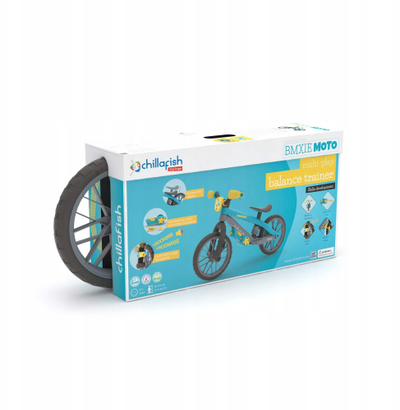 Biçikletë balance Chillafish BMXie MOTO për kalamoj, me sedile që ngrihet e ulet, goma Airless Rubber Skin, me shumë ngjyra