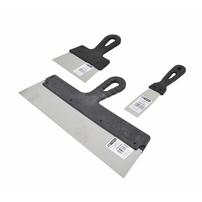 Shtizë gletuese Tajfun 100mm, çelik inoks, dorezë PVC