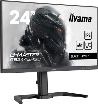 Monitor iiyama G-MASTER GB2445HSU-B1, 24", 1920 x 1080, Full HD, 100 Hz, i zi