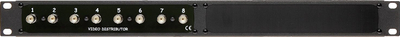 Panel video-shpërndarës Delta G-8C/R19, 8 dalje BNC, për kabinet RACK 19", ngjyrë e zezë