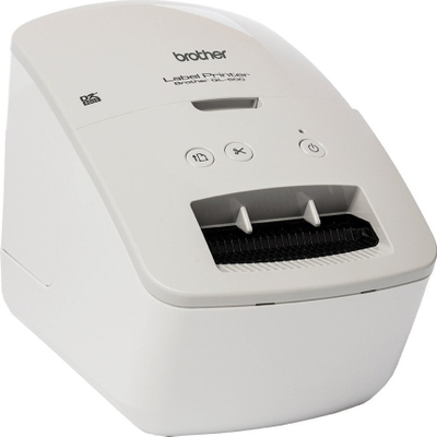Printer etiketash Brother QL-600G, direct thermal, 300 x 600 DPI, gri