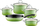 Set tenxheresh Riess Emerald, 5 copë, i hajrit për induksion, jeshile smerald