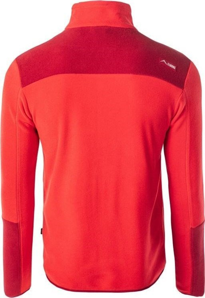 Bluzë polare për burra Elbrus Cari Polartec, 1/2 zip, e kuqe