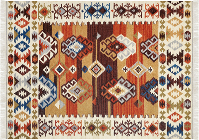 Tapet leshi VOSKETAP Wool Kilim, 160 x 230 cm, shumëngjyrësh