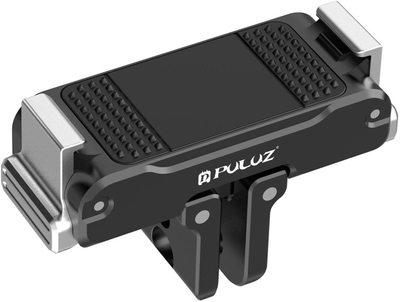 Mbajtës magnetik Puluz Metal për Osmo Nano, aliazh alumini, portë cold shoe, i zi