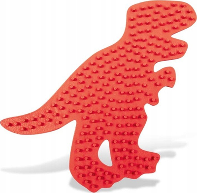 Set lodër SES Creative 6096 Iron on Beads Pegboard T Rex, rruza hekuri, set 12 copë, shumëngjyrëshe
