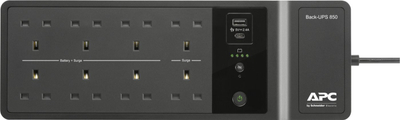 UPS APC BE850G2-UK, 520W, USB Type-C, црн