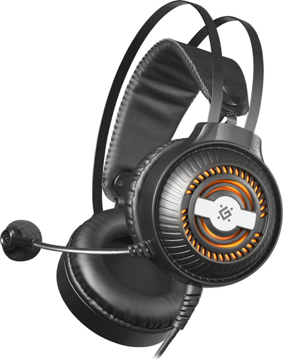 Kufje gaming Defender Stellar me mikrofon, me drivera 50 mm, të zeza