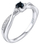 Unazë Silvego JJJR1100SAP, argjend, safir natyral, argjendi