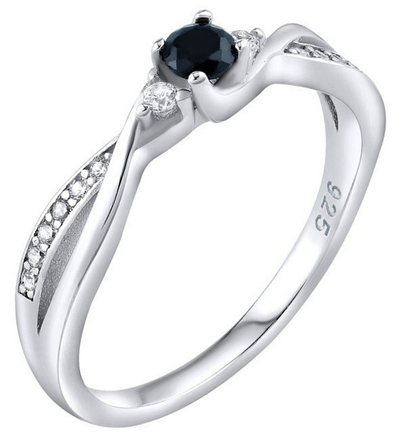 Unazë Silvego JJJR1100SAP, argjend, safir natyral, argjendi