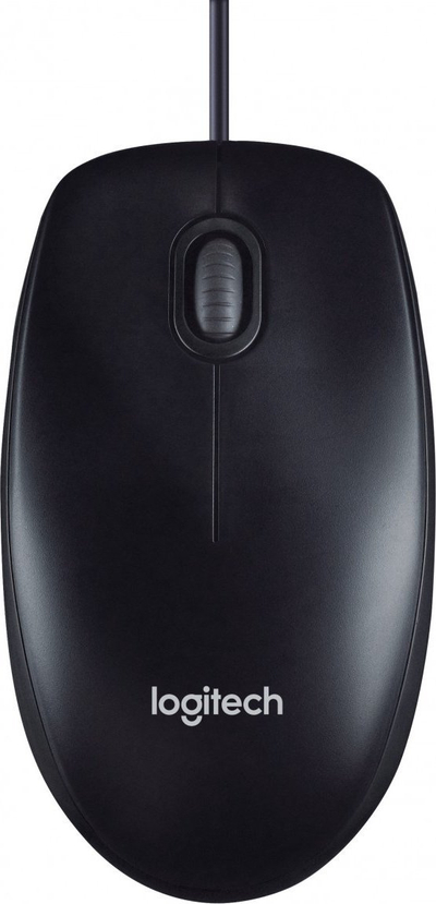 Maus Logitech M90 me kabllo, optik 1000 DPI, i zi