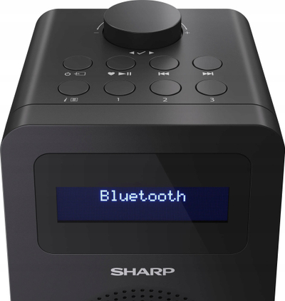 Radio digjitale Sharp DR-430, DAB/DAB+, Bluetooth 5.0, e zezë