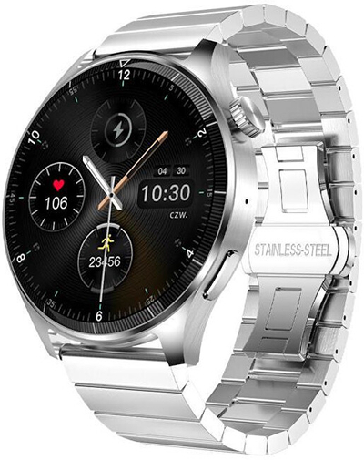 Orë smart për meshkuj Forever Grand SW-710 SMAWAGSW710FOSI, e argjendtë