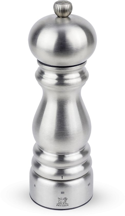 Mелница за сол Peugeot Paris USelect Zirlion, 7\", не'рѓосувачки челик, сребрена
