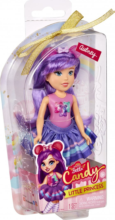 Kukull MGA Dream Bella Little Candy Princess Aubrey, 14cm, aromë çokollate, lejla