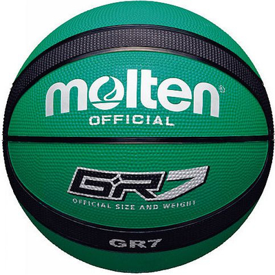 Top basketbolli Molten GR7, numri 7, gome, jeshile me të zezë