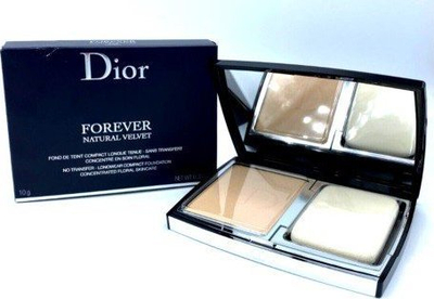 Pudër kompakte Dior Forever Natural Matte Velvet, mbulim natyral, efekt mat, ngjyrë bezhë