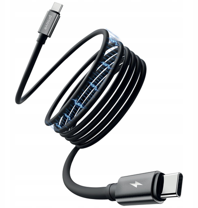 Kabllo USB-C Proove Magneto, Type-C në Type-C, 60W, 1m, e zezë