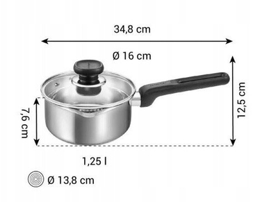 Сет садови BRAVA Cookware Set, 8 парчиња, не'рѓосувачки челик, за индукција