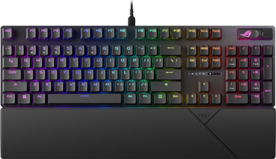 Tastierë gaming Asus ROG Strix Scope II, mekanike ROG NX Snow, RGB, layout US, e zezë