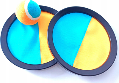 Set loje Catch Ball me Velcro, 2 raketa, 1 top, shumëngjyrësh