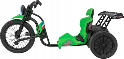 Mototrike me bateri për kalamoj Gazelo G205048, 2x12V 10Ah, deri 70 kg, jeshile