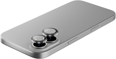 Mbrojtës kamerë Cellularline për iPhone 17 17 Pro 17 Pro Max, unazë xhami, transparente