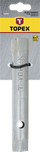 Çelës tubular Topex 35D940, dy koka 25 x 28mm, metalik