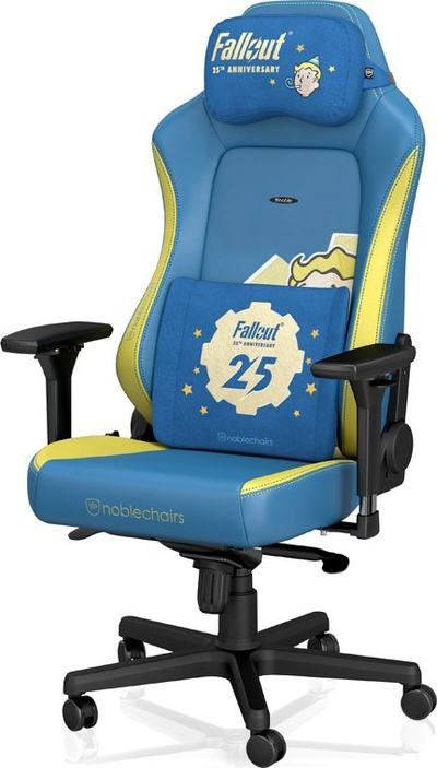 Сет перници со мемориска пена noblechairs Fallout 25th Anniversary, за врат и половина, црн