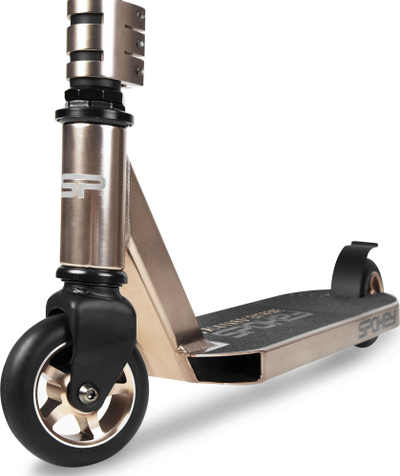 Trotinet freestyle Spokey Backyard Extreme, skelet metalik, fren mbrapa, i zi me ari