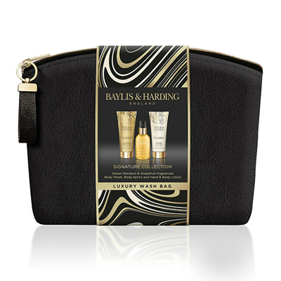 Set Baylis & Harding Mandarin & Grapefruit, xhel dushi 100 ml + losion për trup 100 ml + sprej për trup 100 ml
