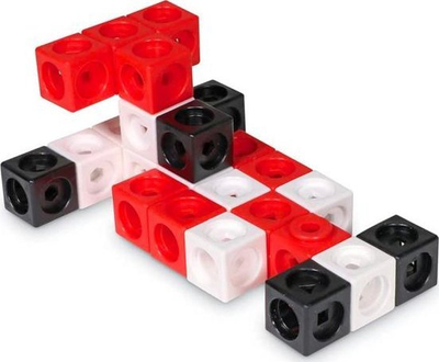 Едукативна играчка Learning Resources MathLink Cubes Mathsmobiles, 115 парчиња, за возраст 5+, во многу бои