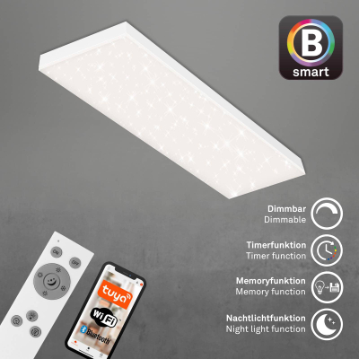 Ndriçues Briloner Led Panel Smart 100 cm, 28W, 3000lm, i bardhë