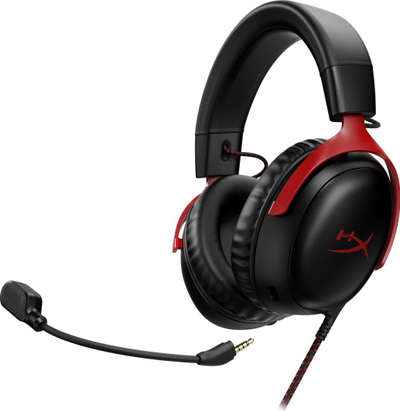 Kufje HyperX Cloud III (727A9AA), të zeza/ kuqe