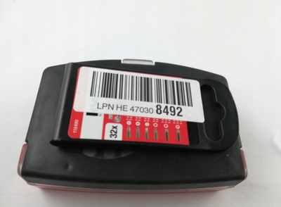 Set bitash Kwb 118490, 32 copë, çelik krom vanadium, kuti plastike e kuqe