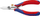 Gërshërë zhveshëse kabllosh Knipex 11 82 130, 130mm, për elektronikë, kuqe blu