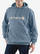 Bluzë me kapuç Carhartt Signature Logo, pambuk, Light Blue, blu e çelët