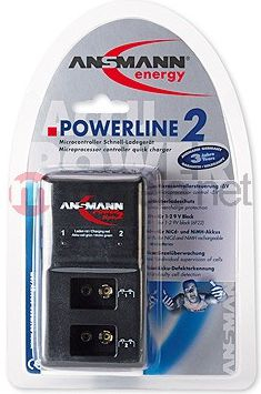 Karikues baterish Ansmann POWERline 2, 2x 9V, NiCd NiMH, i zi