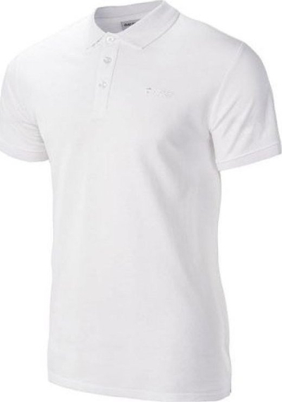 Bluzë polo Hi-tec Romso, për burra, pambuk 100%, e bardhë